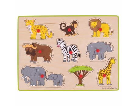 Puzzle din lemn incastru - Safari